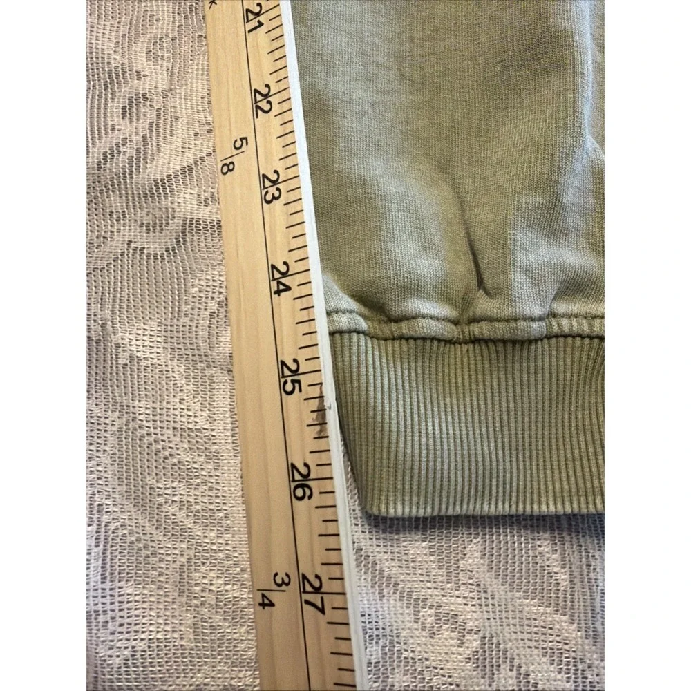 Olive Green 100%Cotton XL Joggers Love Connect Cuffed Whimsigoth Grunge